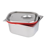 thumbnail of APS 80024  Couvercle bac gastro inox hermétique GN 1/2 - 32,5 x 26,5 cm