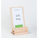 thumbnail of Tisch-Prospekthalter DIN A6-DIN lang, Birkenholz natur »WUDI«
