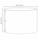 thumbnail of vidaXL Gartenblumentopf Schwarz 30 x 30 x 20 cm Stahl