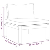 thumbnail of vidaXL 4-tlg. Garten-Lounge-Set mit Creme Kissen Massivholz Akazie