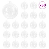 thumbnail of vidaXL Kerstbal Set 50 pcs Doorzichtig Ø 5 cm