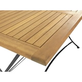 thumbnail of METRO PROFESSIONAL Gastro Tisch klappbar Baviera, Akazienholz/Stahl, 120 x 80 cm, natur/schwarz