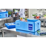 thumbnail of METRO Professional Thermobox GN 1/1, EPP, 40 L, Toplader, mit Kühlakku-Deckel und Kunststoffeinlage, blau