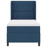 thumbnail of vidaXL Boxspringbett mit Matratze mit Kopfteil Blau 80 x 200 cm Stoff