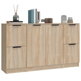 thumbnail of vidaXL Sideboards 3 Stk. Sonoma-Eiche Holzwerkstoff