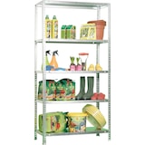 thumbnail of Scaffale in metallo con viti Comfort 5 ripiani. Colore galvanizzato 2000x1100x500 mm