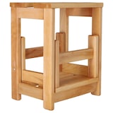 thumbnail of WellHome - Sgabello con scaletta a 2 gradini in finitura legno-olio 32x23x40 cm