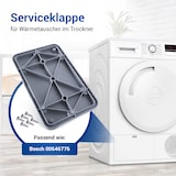 thumbnail of Wartungsklappe Klappe wie Bosch Siemens Gehäuseklappe 00646776 für Trockner