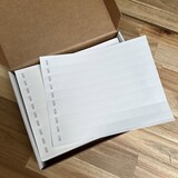 thumbnail of CombiCraft weiße Einlassbänder, 1000 Stück - 10 Blätter à 248x19mm - zum Selbstdrucken