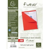 thumbnail of Exacompta  Cod. 421004E - Cartelle semplici con bordo più stretto Forever® 170 - F.to 24x32cm -  verde prato  - 5 Confezioni da 100 pz.