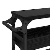 thumbnail of vidaXL Keuken Trolley Zwart Eiken 53 x 20 x 76 cm Bewerkt hout