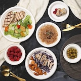 thumbnail of DOT Horeca Solutions 1000 Piatti piani carta bagassa 17 CM usa e getta monouso polpa di cellulosa compostabili bio bianco delivery