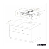 thumbnail of CIARRA Plaque à Induction et Hotte Intégrée 4 Foyers 83cm 7000W, avec 4 Flex Zone Boost Touche Sensitive Minuterie CBBEH834BBF