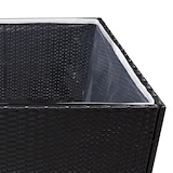 thumbnail of vidaXL Pflanzkübel Schwarz 80x80x80 cm Poly Rattan
