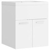 thumbnail of vidaXL Waschbeckenunterschrank mit Einbaubecken Weiß Holzwerkstoff