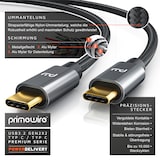 thumbnail of Primewire 2m USB C 3.2 Kabel Gen 2x2-100W PowerDelivery Ladekabel - Datenkabel 20 Gbit/s - Schnellladekabel - USB 3.2 Gen2x2 - Nylonummantelung - 2m
