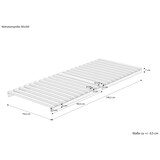 thumbnail of Niederflurbett metallfrei 80x200 Futon metallfreier Lattenrost, Fichte unbehandelt V-60.97-08 ohne Zubehör
