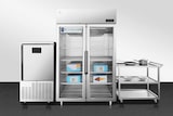 thumbnail of METRO PROFESSIONAL Doppeltüriger Gefrierschrank GFR1400G, 131.4 x 80.5 x 209 cm, 1260 L, silber