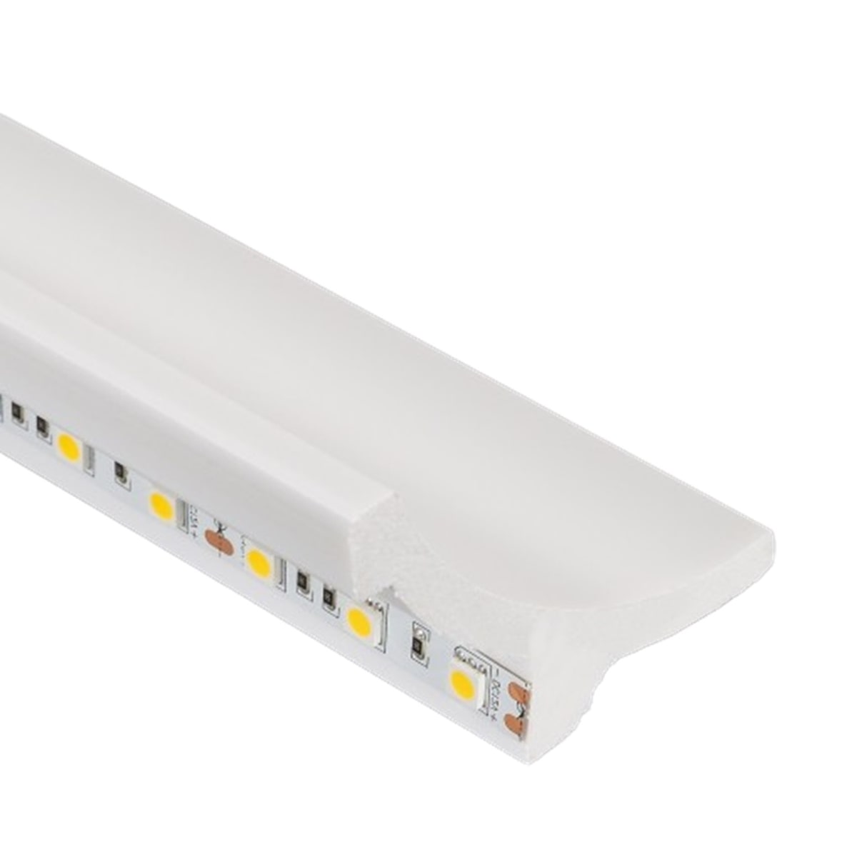 Ledkia Moldura para Tira LED 2m Arco Blanco