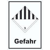 thumbnail of Aufkleber verschiedene Gefahren Gefahr Stoffe Material miscellaneous A6 (105x148mm)