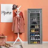 thumbnail of Relaxdays Schuhschrank Stoff, 9 Fächer, 27 Paar Schuhe, abnehmbarer Bezug, Schuhregal, HxBxT 150 x 60 x 30 cm, anthrazit