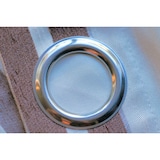 thumbnail of Oesenschal Ösenvorhang 140x235 cm Deko Gardine Vienne beige braun edel Streifen