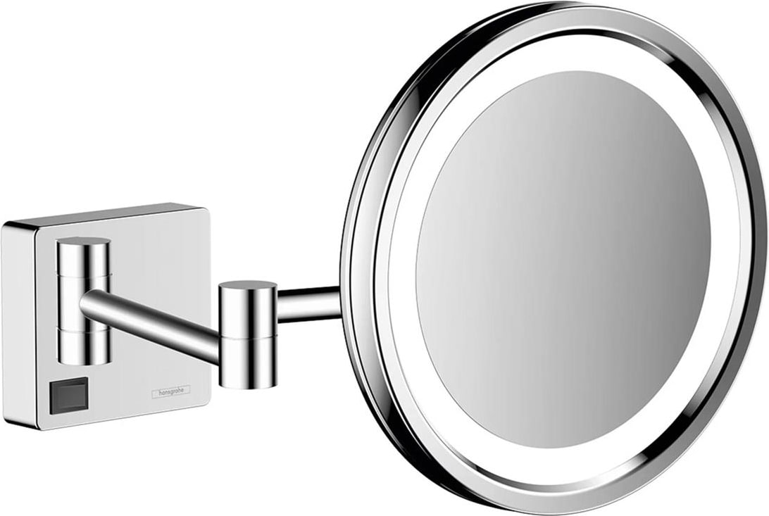 hansgrohe AddStoris Rasierspiegel mit LED Leuchte, Chrom