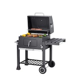 thumbnail of Tarrington House Holzkohlegrill Memphis, Grillfläche 41.7 x 57 cm, Ablagetische, Deckel mit Thermometer, fahrbar, Stahl, schwarz