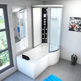 thumbnail of Kombination Badewanne Dusche K55-L03-EC Duschtempel 170x100 cm