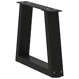 thumbnail of vidaXL Couchtischbeine V-Form 2 Stück Schwarz 40x(30-31,3) cm Stahl