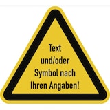 thumbnail of Dreifke® Aufkleber, Warnzeichen - Text und/oder Symbol nach Ihren Angaben, Folie, 30 mm SL