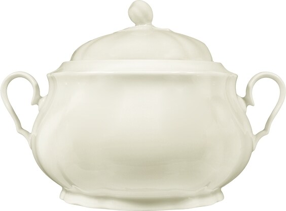 1 x Seltmann Terrine 12 Personen, Form: Marieluise,  Glasur: elfenbein, Dekor: 00003