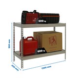 thumbnail of SimonRack Estante Industrial 900x1200x450 mm, 2 Prateleiras Metálicas, 600 kg por Nível, Estrutura em Aço, Galvanizado - Simonforte