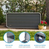 thumbnail of Baúl exterior ultrarresistente gris c/tapa abatible Lifetime