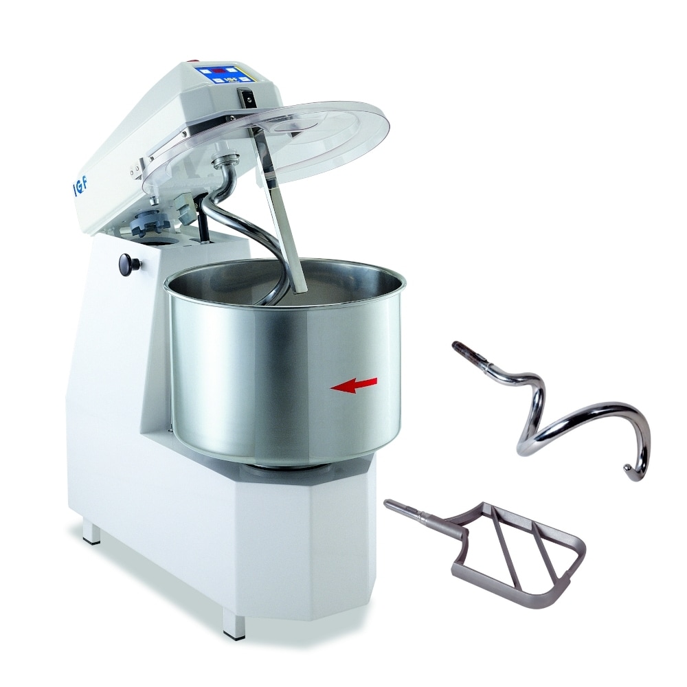 Impastatrice a Spirale IGF S38 TOP Capacità 42 lt Testa Soll. - Trifase