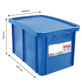 thumbnail of GILAC Bac renforcé Gilactiv 600 x 400 + couvercle - 55 L - Bleu G119990