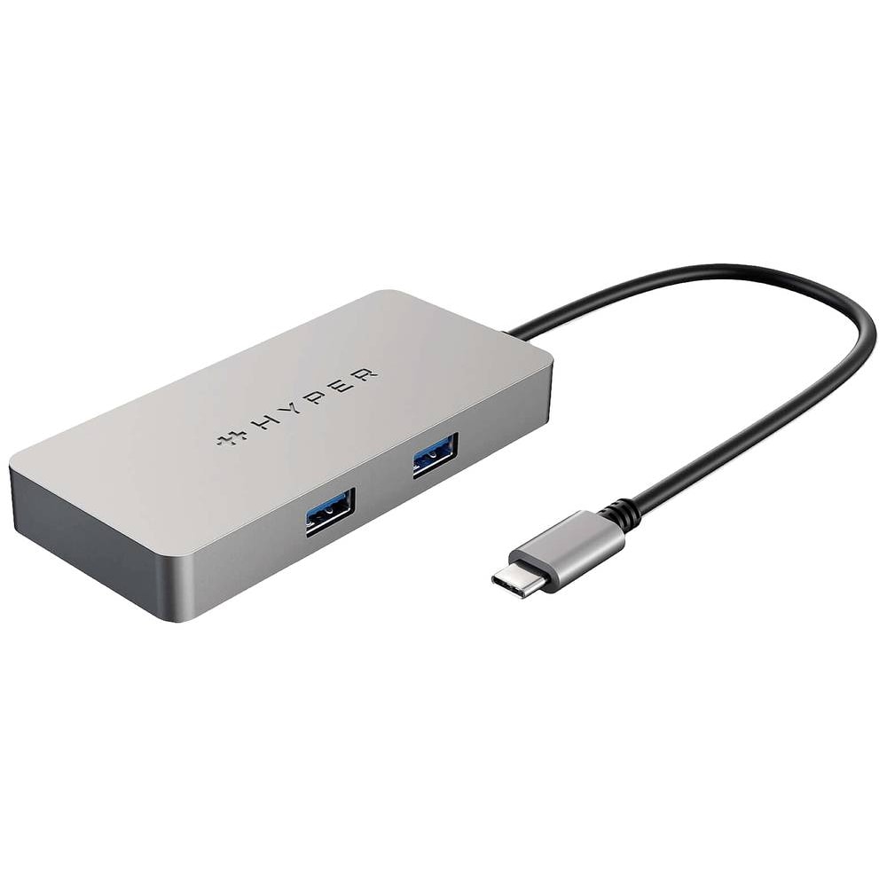Targus HDMB2-GL 2 Port USB-C® (USB 3.2 Gen 2) Multiport Hub  Silber