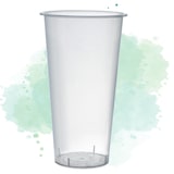 thumbnail of ECOLOMIQUE - 25 Pcs - Gobelet Bubble Tea Transparent - 580 ml, Hauteur: 155 mm - ECO294GBU600