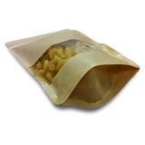 thumbnail of 500x Standbodenbeutel Kraftpapier braun mit Fenster 210x310x110mm 2000ml