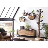 thumbnail of SIT Möbel Wandregal | rund | 1 Schublade | Mango-Holz natur | Gestell Metall schwarz | B 30 x T 20 x H 30 cm | 14368-01 | Serie SIDNEY