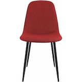 thumbnail of Set van 4 eetkamerstoelen Maryam rood/Stof