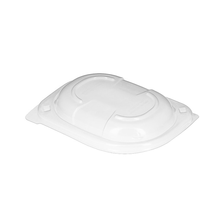 MONOUSO - Coperchio di Plastica PP Riutilizzabile per Contenitori 250, 350 e 450ml 14,2x11,1x2cm (20 Pezzi)