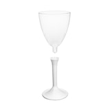 thumbnail of MONOUSO - Calice Riutilizzabile PS Piede Bianco Vino 180ml 2P (200 Pezzi)