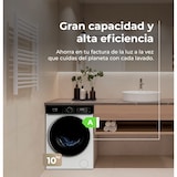 thumbnail of EVVO Lavadora 10 kg carga frontal Nature R10, 1400 rpm, Clase energética A, Motor Inverter, tambor diamante ePROTECT, 13 programas, Función vapor