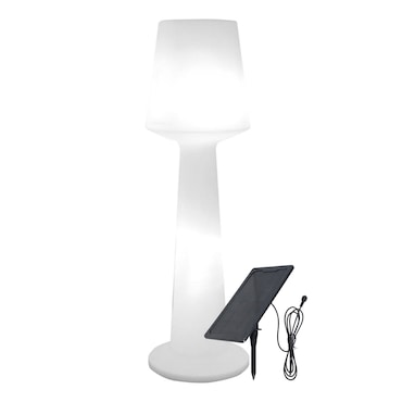 Lumisky Lampadaire solaire AUSTRAL RGB H110cm Polyéthylène Blanc