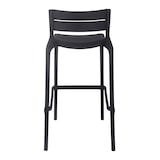 thumbnail of Set van 4 zwarte kunststof terrasstoelen