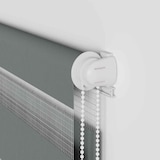 thumbnail of vidaXL Doppelrollo Dunkelgrau 40x100 cm Stoffbreite 35,9 cm Polyester