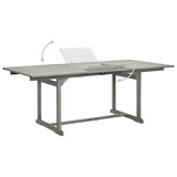 thumbnail of Garten-Esstisch VEGO Grau (150-200)x100x75 cm Massivholz Akazie Eckig | Gartentisch Holz klappbar Outdoortisch Terrassentisch verstellbar