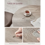 thumbnail of Helloshop26 - Runder Ess-/Küchentisch für Wohnzimmer/Büro 80 x 75 cm Industriestil braun 12_0007439