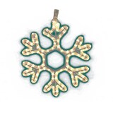 thumbnail of METRO Professional Fiocco di neve decorativo, alluminio/pvc/rame, 38 x 2 x 40 cm, 108 LED, 13,8 W, bianco caldo/freddo